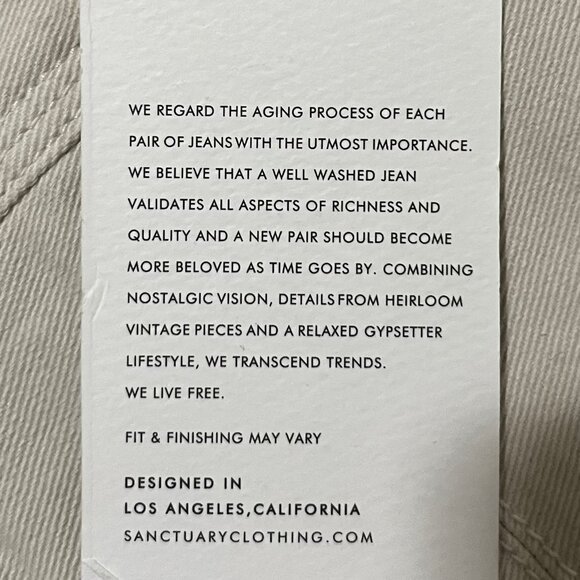 Sanctuary Clothing Denim Jeans, Women's size 26, New with tags - Picture 10 of 15